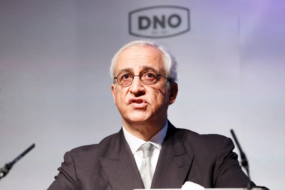 Pipeline hopes: DNO executive chairman Bijan Mossavar-Rahmani
