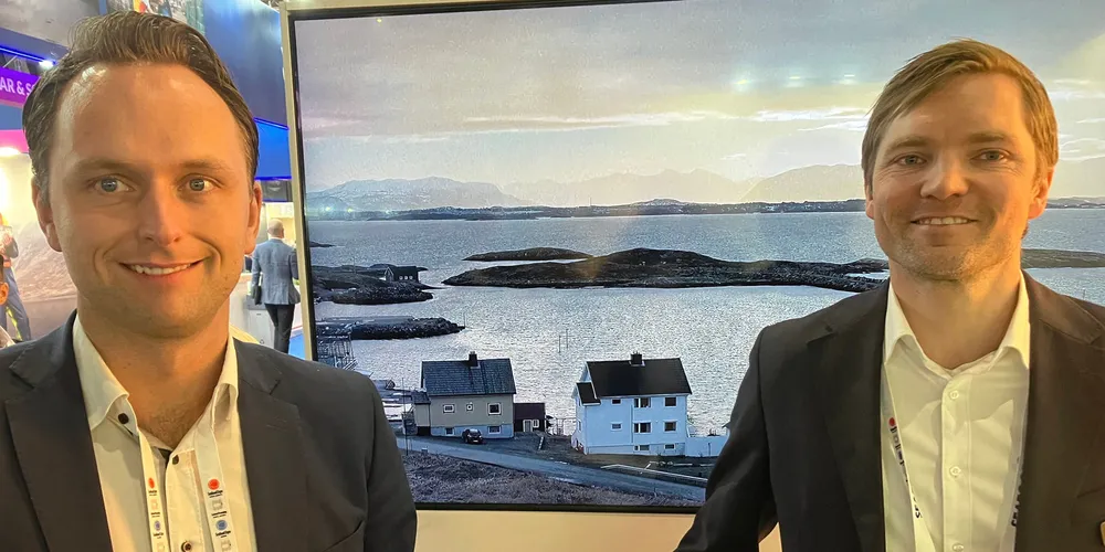 The founders of Norwegian cod farmer Ode: CEO Ola Kvalheim (left) and Head of Strategy and Business Development Tor Olav Seim (right).