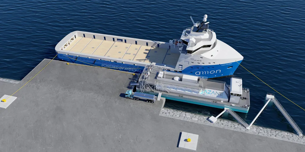 The Amon PSVs will dock at Azane Fuel Solutions’ bunkering stations.