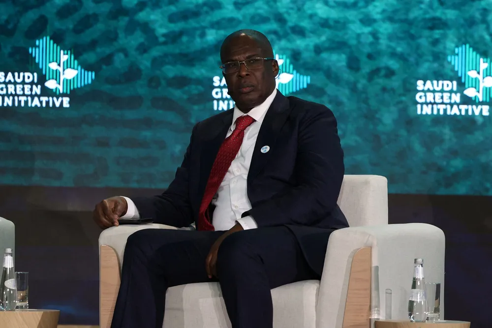 Welcome: Nigeria’s Minister of State for Petroleum Timipre Sylva visited Saudi Arabia in October 2021