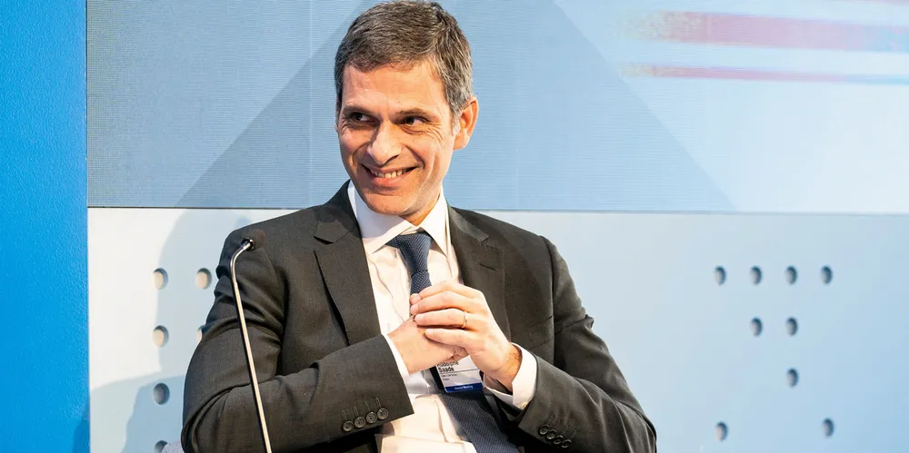 Rodolphe Saade, chairman and CEO at CMA CGM Group. The French liner giant is said to be paying over $100,000 per day to charter a 7,000-teu container ship.