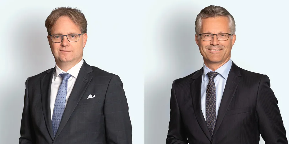 Mons Alfred Paulsen og Trond Hatland er begge advokater og partnere i Advokatfirmaet Thommessen og er henholdsvis leder og prosedyreansvarlig i Thommessens sjømatteam.»