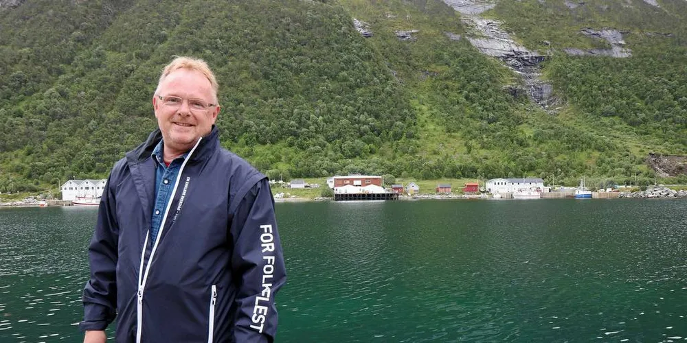 Fiskeriminister Per Sandberg. Her avbildet under Husøydagan i 2017.Foto: Jørn Mikael Hagen