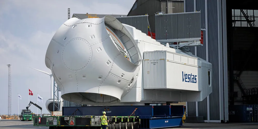 Vestas 15MW turbine nacelle prototype.