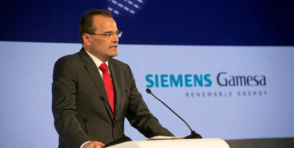 Siemans Gamesa chief executive Markus Tacke