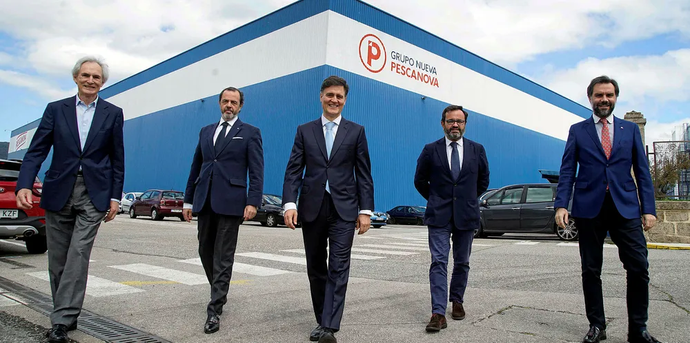 Nueva Pescanova's board of directors from left to right: José Fafián Seijo, Javier Carral, Jose Maria Benavent, Ignacio Gonzalez Hernandez and Marco Nieto.