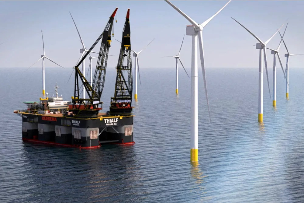 Solution: Heerema's vessel Thialf offers a floating to floating offshore wind installation method