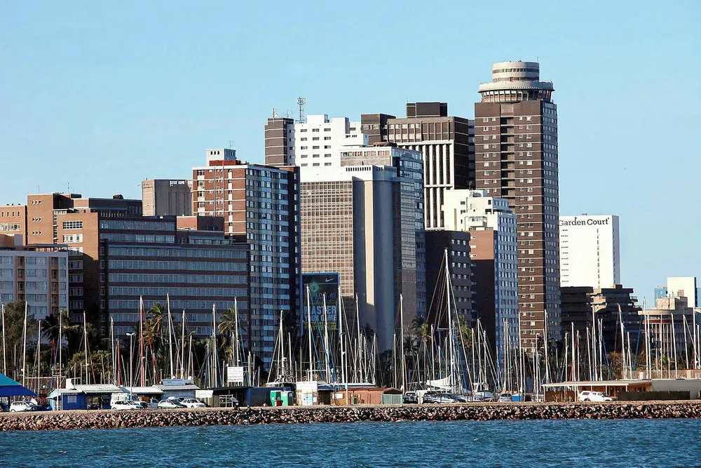 City view: ExxonMobil and Equinor's Tugela South acreage lies in deep water off Durban