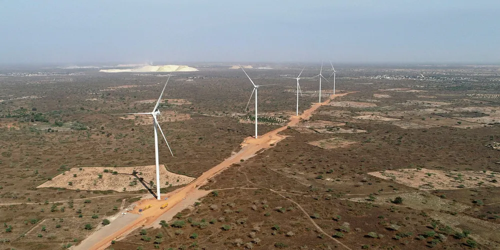 A wind farm in Senegal.