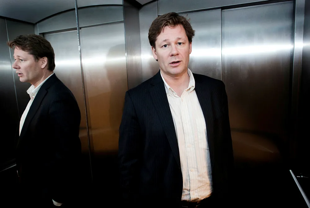 Senior porteføljeforvalter Lars Erik Moen i Danske Capital Norge sier de evaluerer situasjonen i Telenor fortløpende. Foto: Per Ståle Bugjerde
