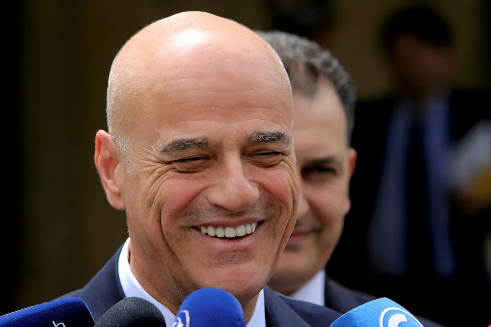Relaunch: Italian energy company Eni - led by chief executive Claudio Descalzi -set to revive the Argo-Cassiopea project off Sicily