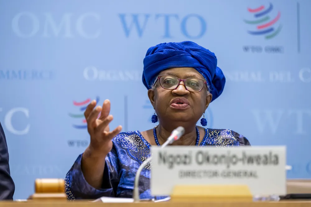 – Jeg er dypt bekymret over usikkerheten rundt handelspolitikken, inkludert konflikten mellom USA og Kina, sier WTO-sjef Ngozi Okonjo-Iweala.