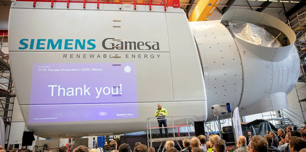 SGRE's first 10MW offshore wind turbine nacelle
