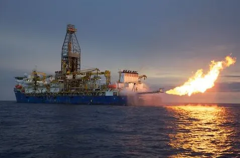 Hot ticket: a natural gas flow test off Mozambique.
