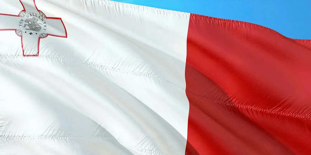 The flag of Malta