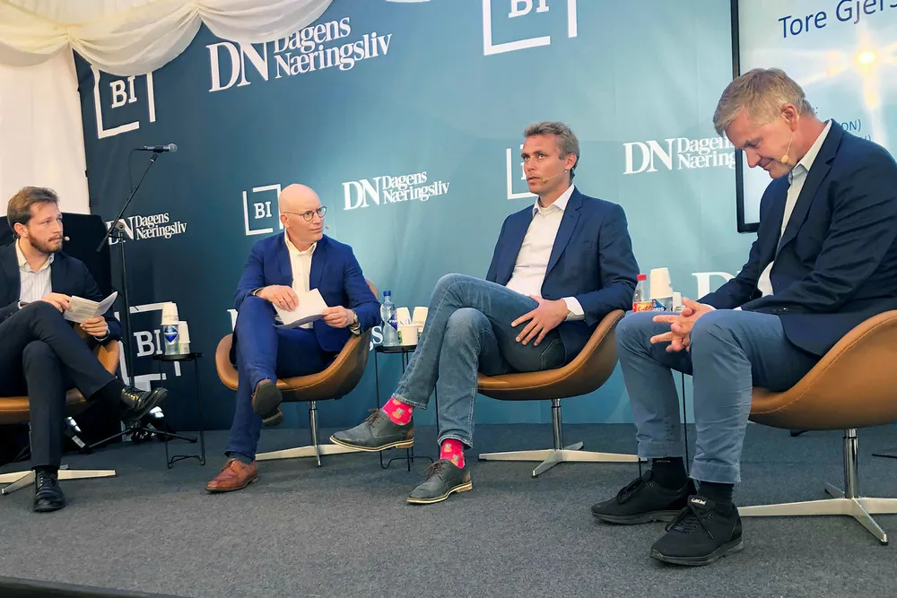 Ola Borten Moe og Erik Solheim fortalte om deres syn på stortingsvalget i 2021, viktigheten av klimapolitikk og det rødgrønne samarbeidet til DNs reportere.