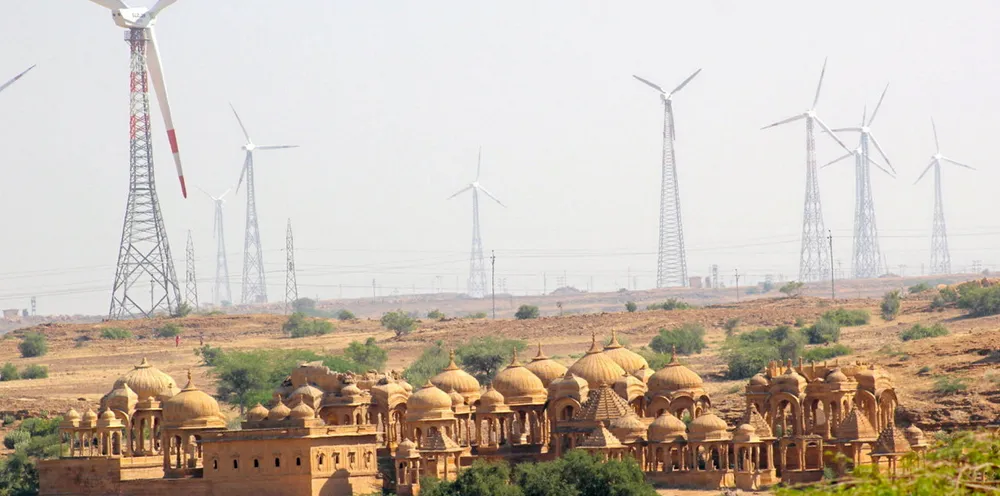 Suzlon turbines in India.