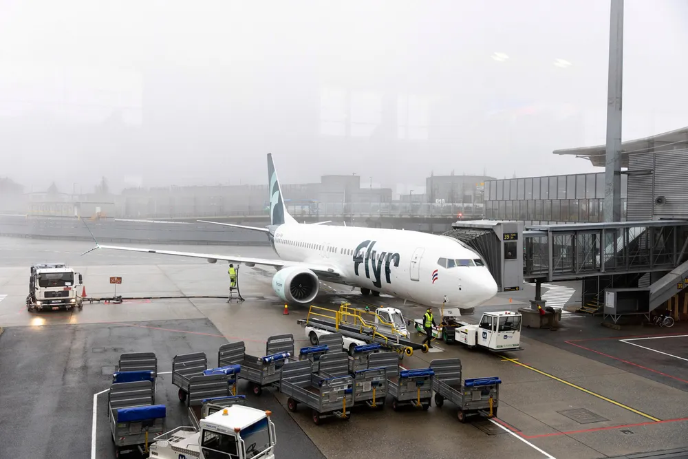 Fra Flyrs lansering i juni 2021 på Oslo lufthavn. Halvannet år senere trenger selskapet friske penger for fjerde gang.