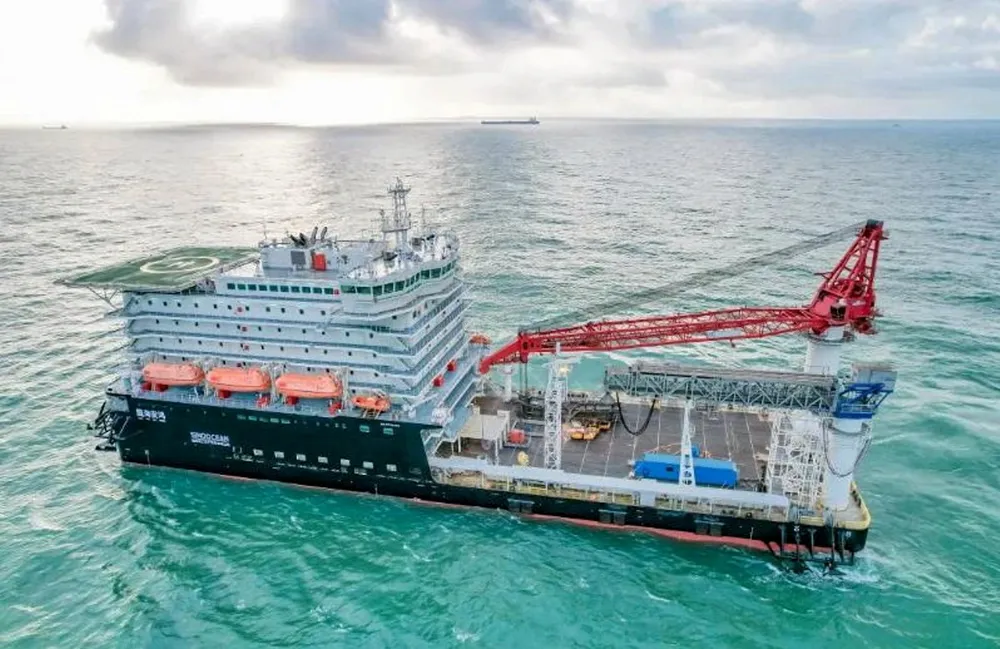 Ready; the Guo Hai An Hong sails for its maiden offshore wind job
