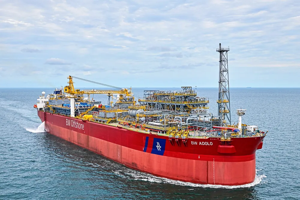 The BW Adolo floating production, storage and offloading vessel.