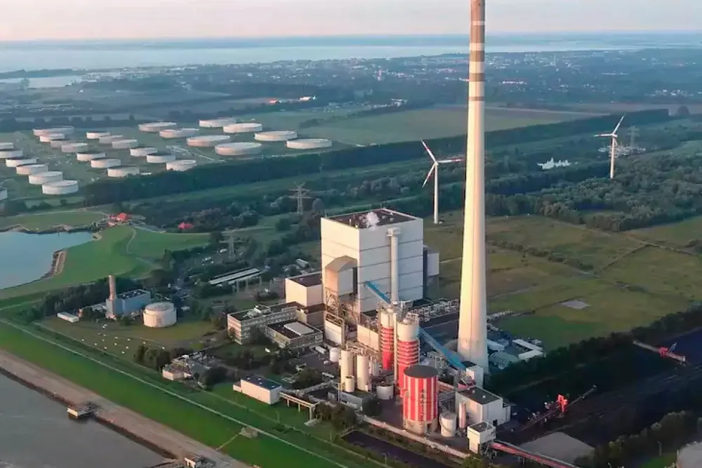 The site of Uniper's now-decommissioned power plant at Wilhelmshaven, where Electric Hydrogen plans to locate an electrolyser factory.
