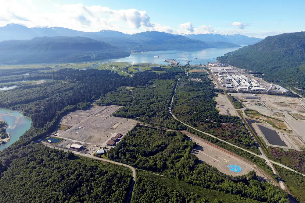 Crucial pipeline: Location for LNG Canada export facility in Kitimat, British Columbia