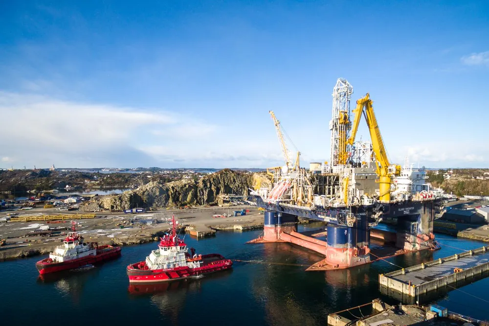 Heading out: the Island Innovator has left Semco's yard