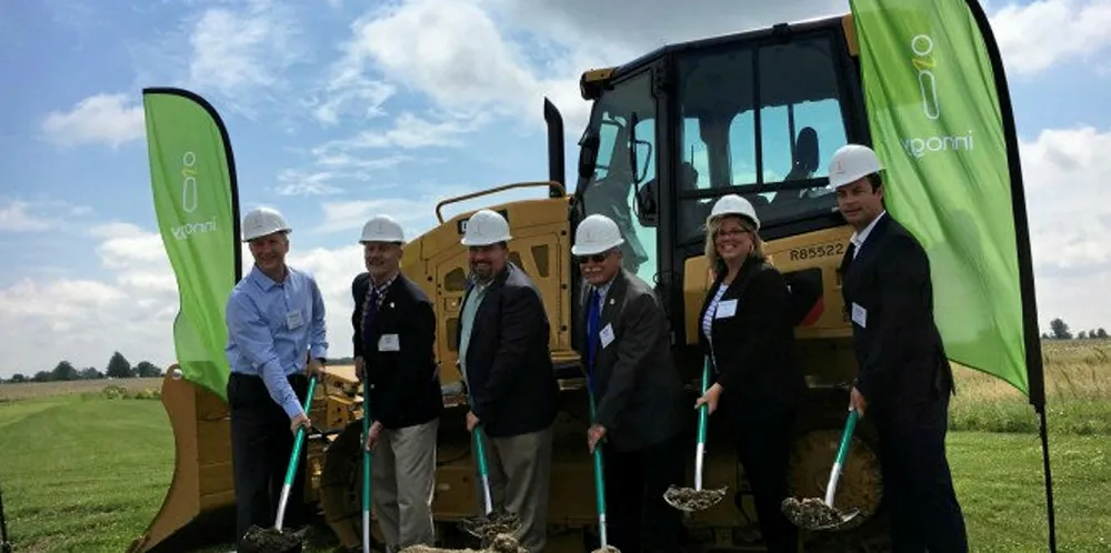 Groundbreaking at future Scioto Ridge wind farm.