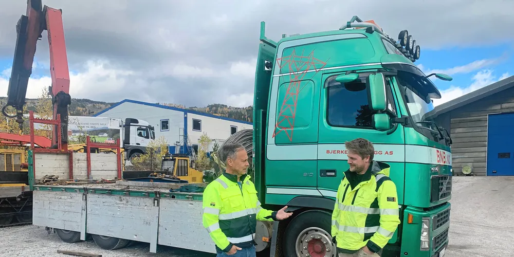 Næringspolitisk rådgiver i Energi Norge Jørgen Thaule og energientreprenør Thomas Bjerke.