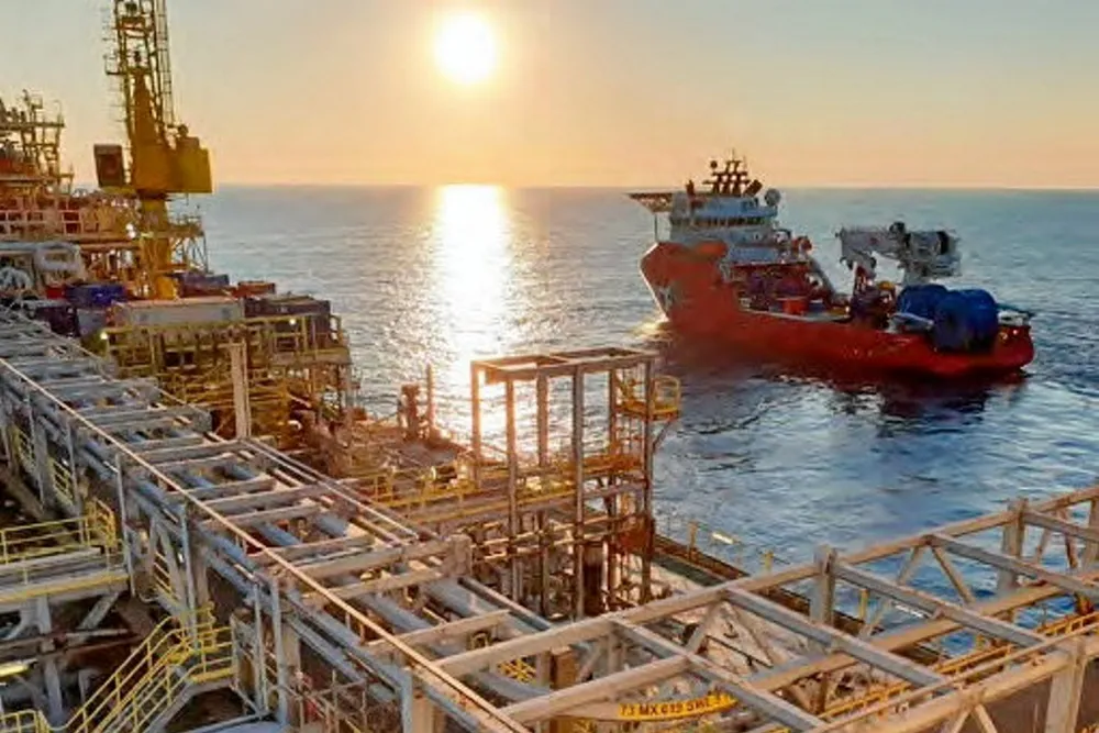 View of the Montara FPSO: offshore Australia