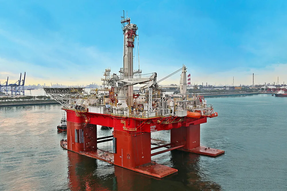 Delivered: the Q7000 well intervention semi-submersible rig