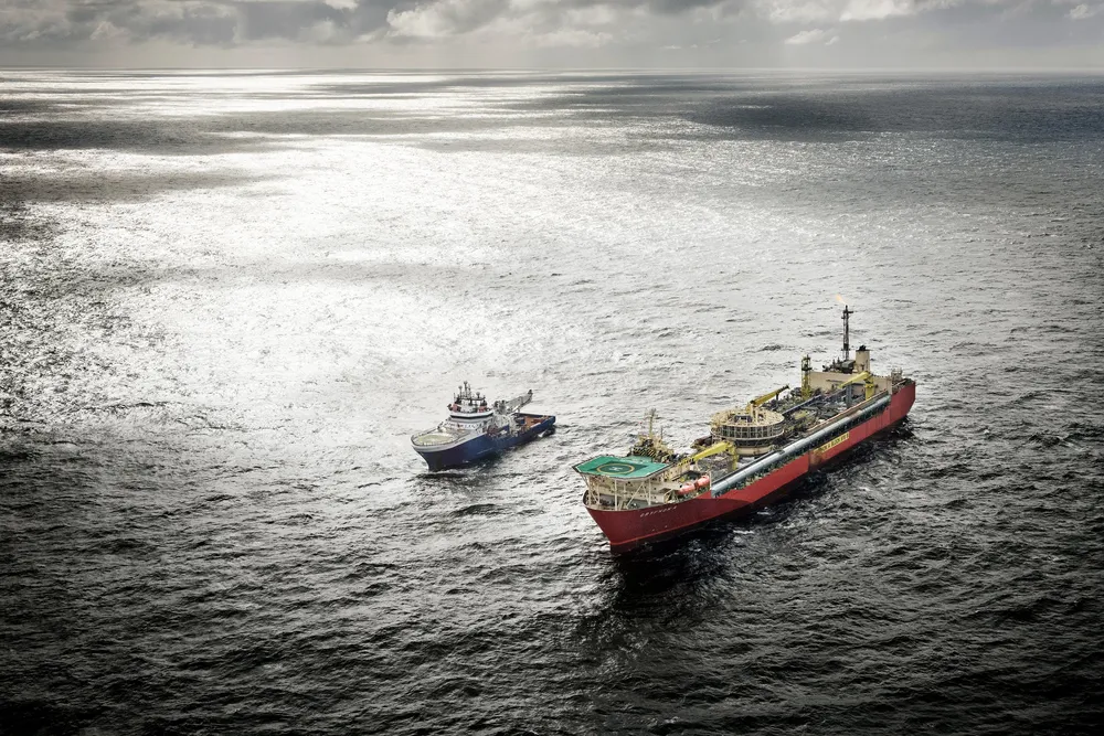 The Gryphon floating production, storage and offloading vessel.