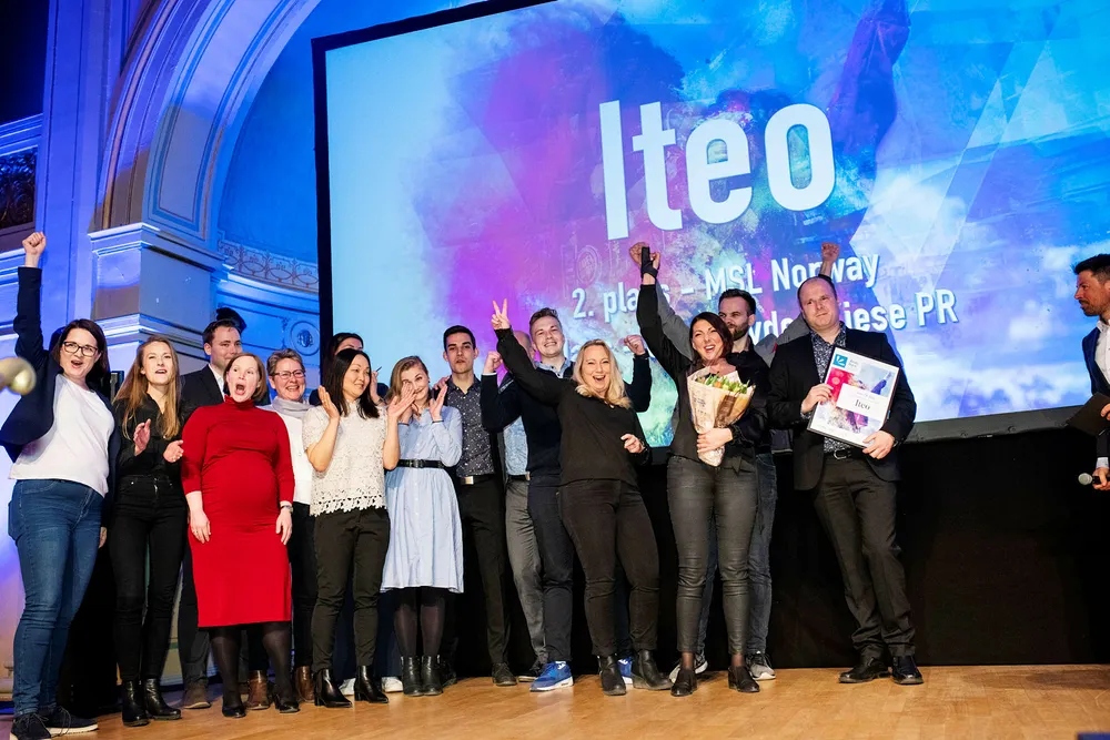 Iteo ble årets pr-byrå under prisutdelingen på Gamle Logen onsdag kveld.