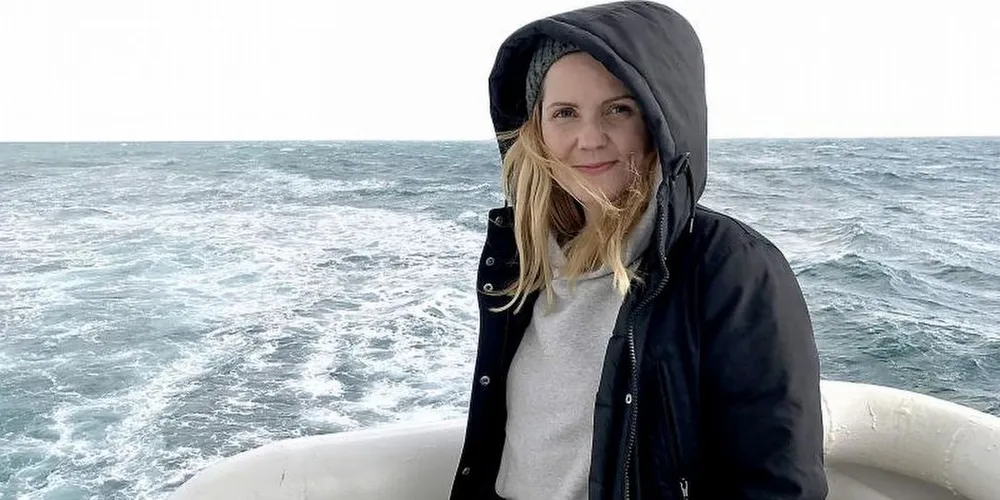 Leder i Pelagisk Forening, Mariann Frantsen, ble med «Brennholm» på kolmula. Det mener fisker Torfinn Gangstad det står respekt av. Foto: Kjersti Sandvik