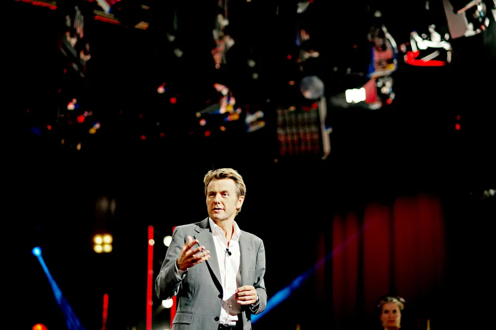 NRK hevder Fredrik Skalvans (bildet) overgang til TV 2 kun handlet om penger. Det er TV 2 sterkt uenig i. Foto: Mikaela Berg