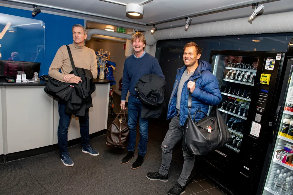Jan Kvalheim (til venstre), Bjørn Maaseide og Thor Hushovd vil investere flere hundre millioner kroner i ny padeltenniskjede.