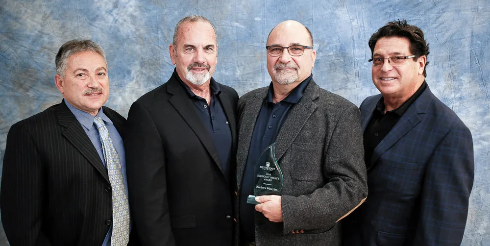 Northern Wind management team (left to right): CFO Tony Castro, President Michael Fernandes, Chairman & Founder Ken Melanson, and CEO George Kouri.