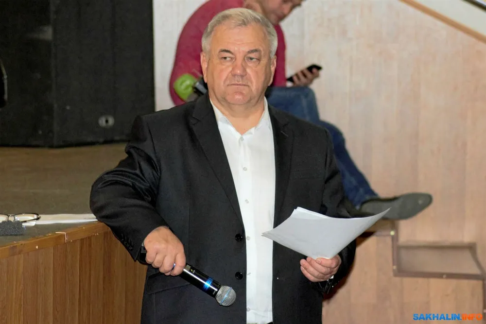 Protests: Okha's suspended mayor, Sergey Gusev, has agreed to lead oil workers at Sakhalinmorneftegaz in protest over the shutdown