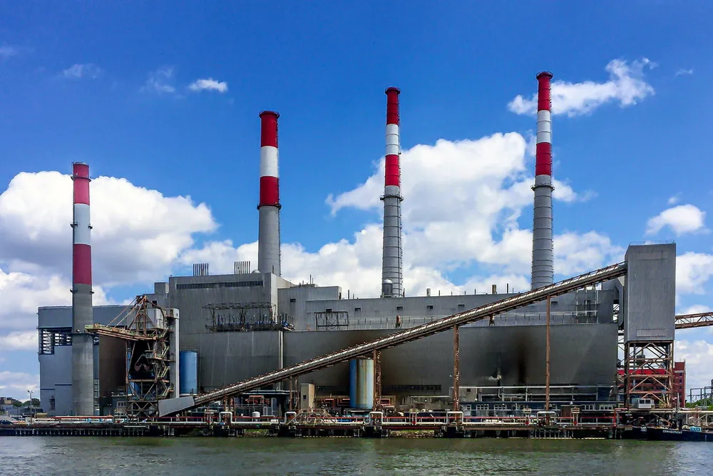 . Ravenswood natural gas power plant in Queens, New York.
