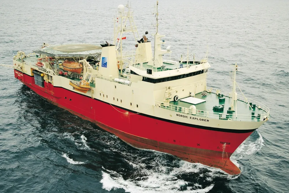 Survey work: using PGS' vessel Nordic Explorer