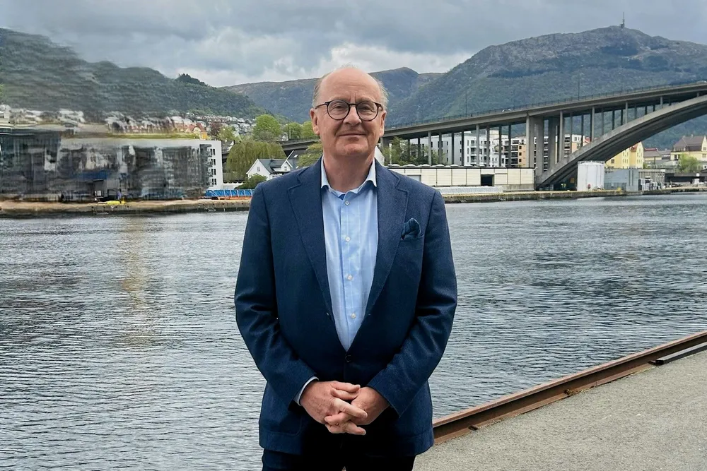 Rolf Andreas Wigand. Daglig leder i Vestdavit. Han er godt fornøyd med at Vestdavit nå skal levere båtheiser til den belgiske og nederlandske marinen.