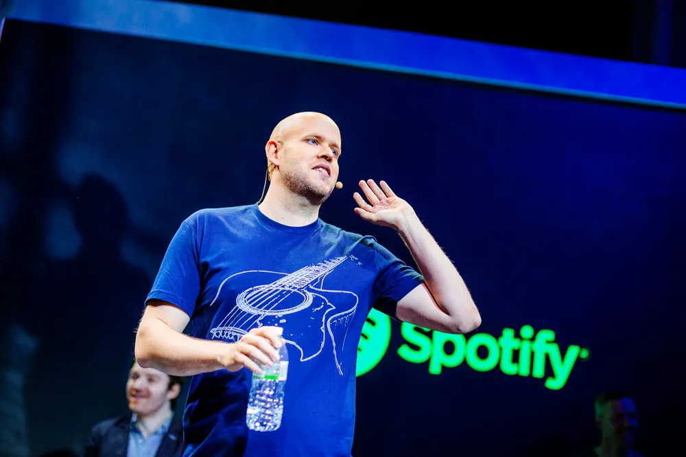 Svenske Daniel Ek grunnla Spotify.