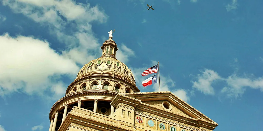 The Texas Capitol, home to the state's legislature.