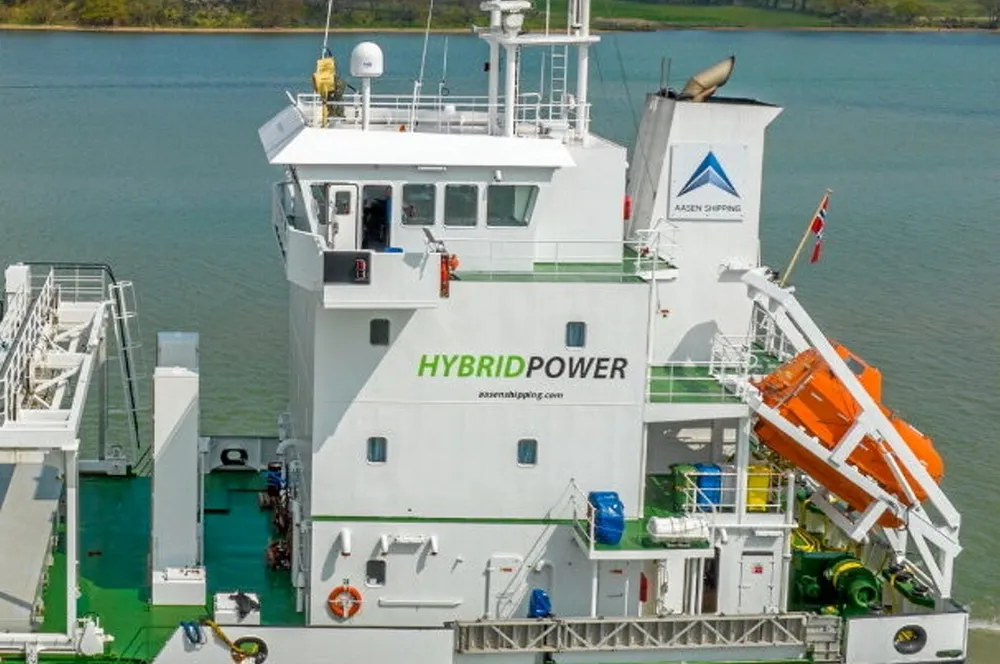 MV Aasvær på 9200 dødvektstonn under bygging i Nederland.