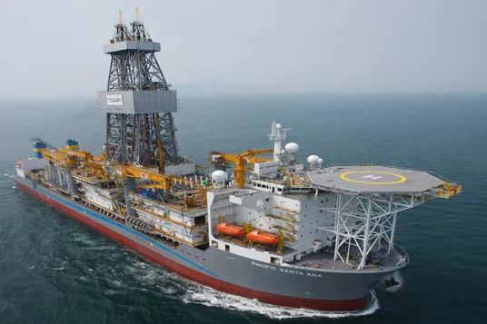 Well job: The drillship Pacific Santa Ana worked for Chevron on the Anchor prospect