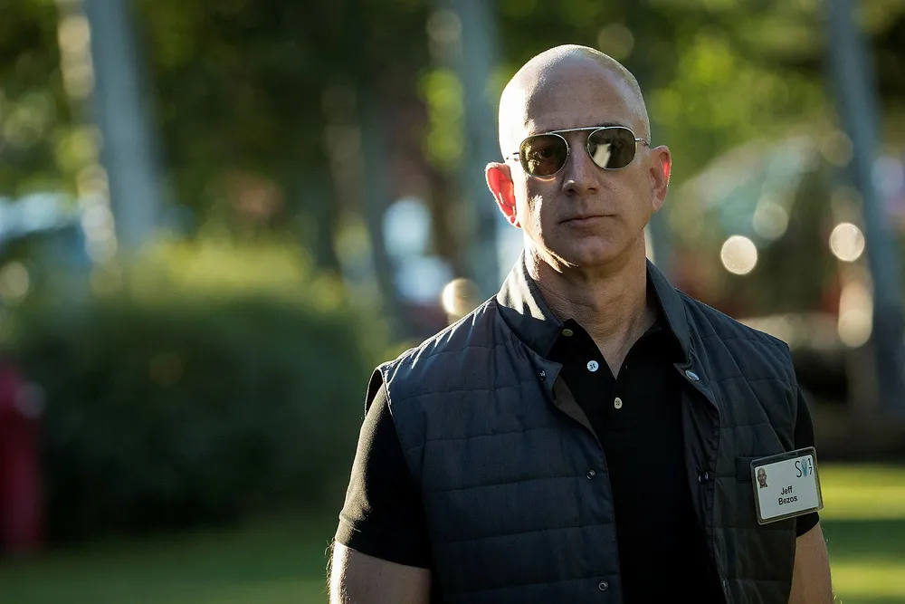 Jeff Bezos har solgt Amazon-aksjer for over en milliard dollar. Foto: Drew Angerer