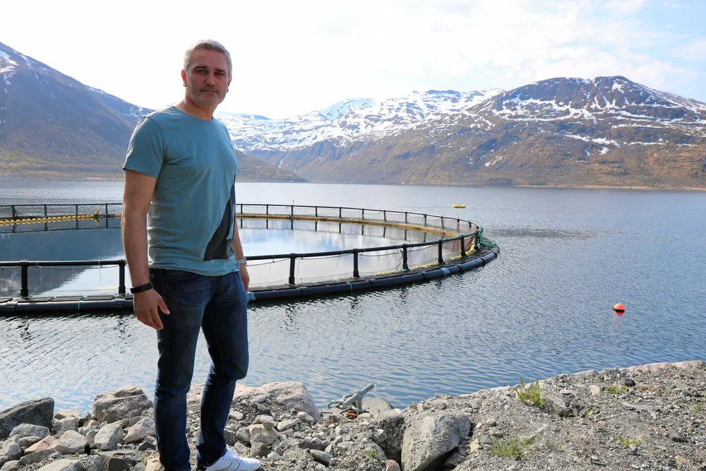 Fredd Jarle Wilsgård hos Wilsgård Fiskeoppdrett AS i Torsken.