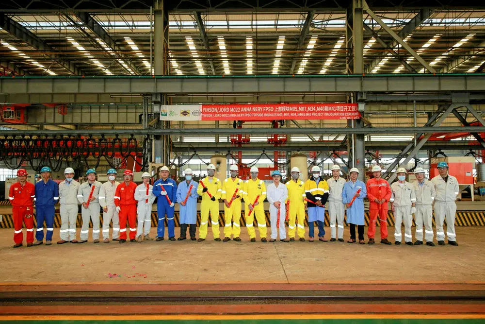 Steel cut: Cosco is to deliver Nery FPSO modules in August 2021