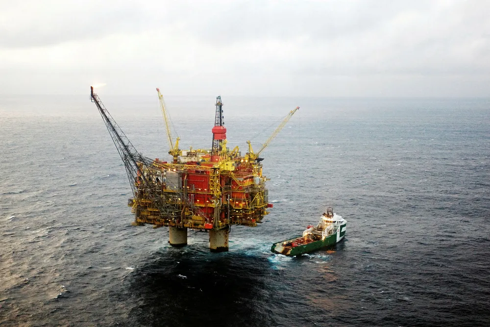 Collision: Statfjord A platform