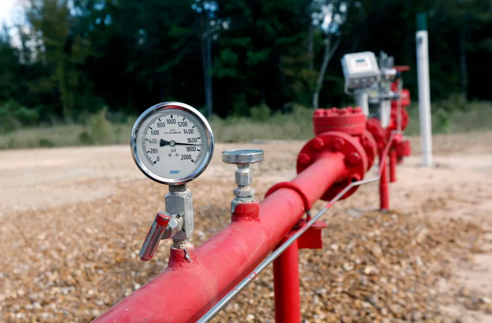 New deal: gauges display the CO2 pressure in the pipes at a Denbury Resources facility in the state of Mississippi